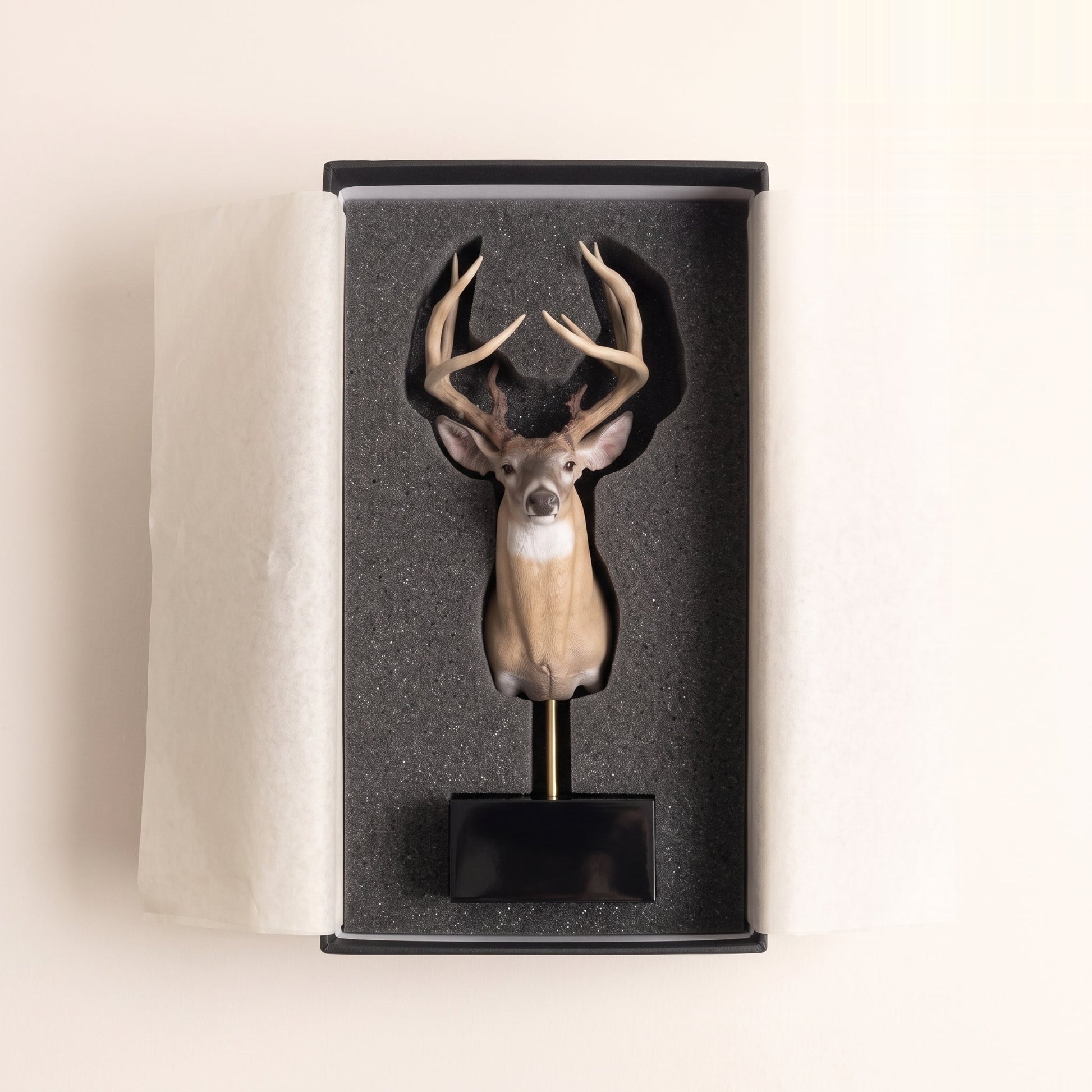 The miniature mount packed in its shipping box